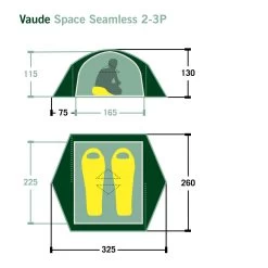 VAUDE SPACE SEAMLESS 2-3P - Kuppelzelt -Freien Camping Geschäft 5637736449 dvmemuc space seamless 23p vaude 24