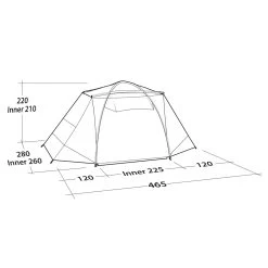 Robens COBRA STONE 5 - Familienzelt -Freien Camping Geschäft 5638037124 o cobra stone 5 robens 24